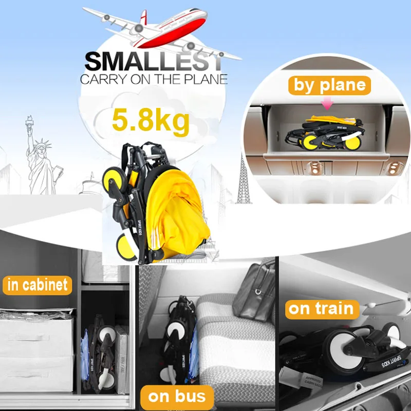 baby stroller allowed in flight