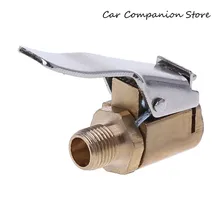 1PC Car Auto Brass 8mm Tyre Wheel Tire Air Chuck Inflator Pump Valve Clip Clamp Connector