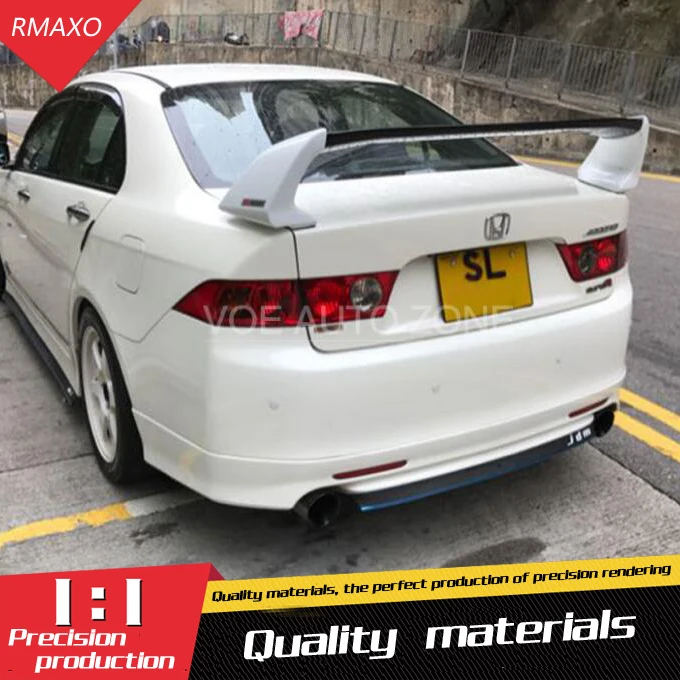 

For ACCORD Spoiler ABS Material Car Rear Wing Color Rear Spoiler For For For HONDA EURO-R(CL7) Spoiler 2004-2007