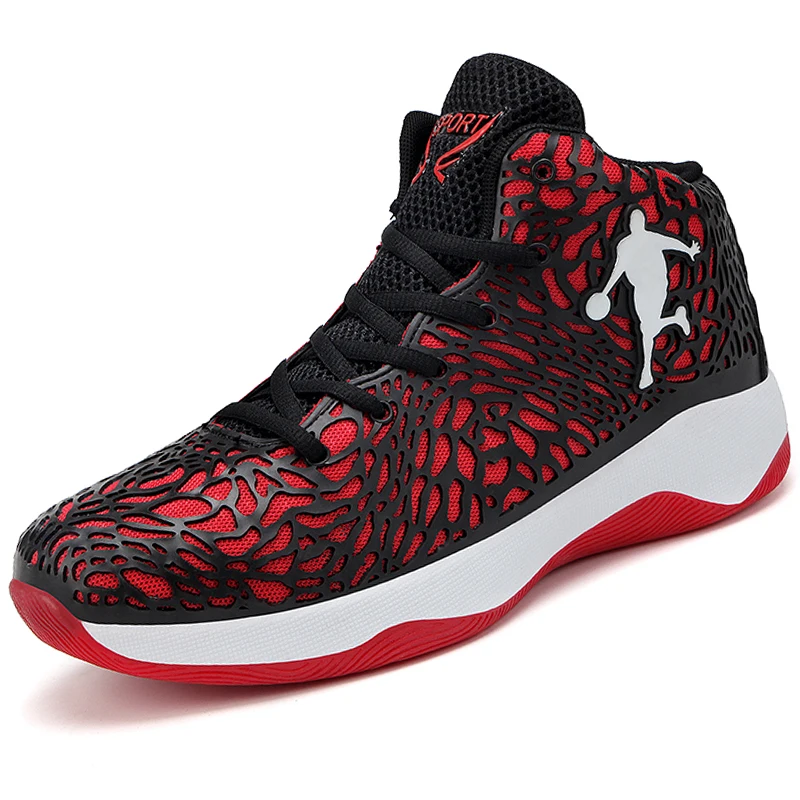 

Big Size 39-45 Men Sport Basket Basketball Shoes Air Mesh Cushion Sneakers Outdoor Athletic Ankle Boots Lace Up Basket Hombre