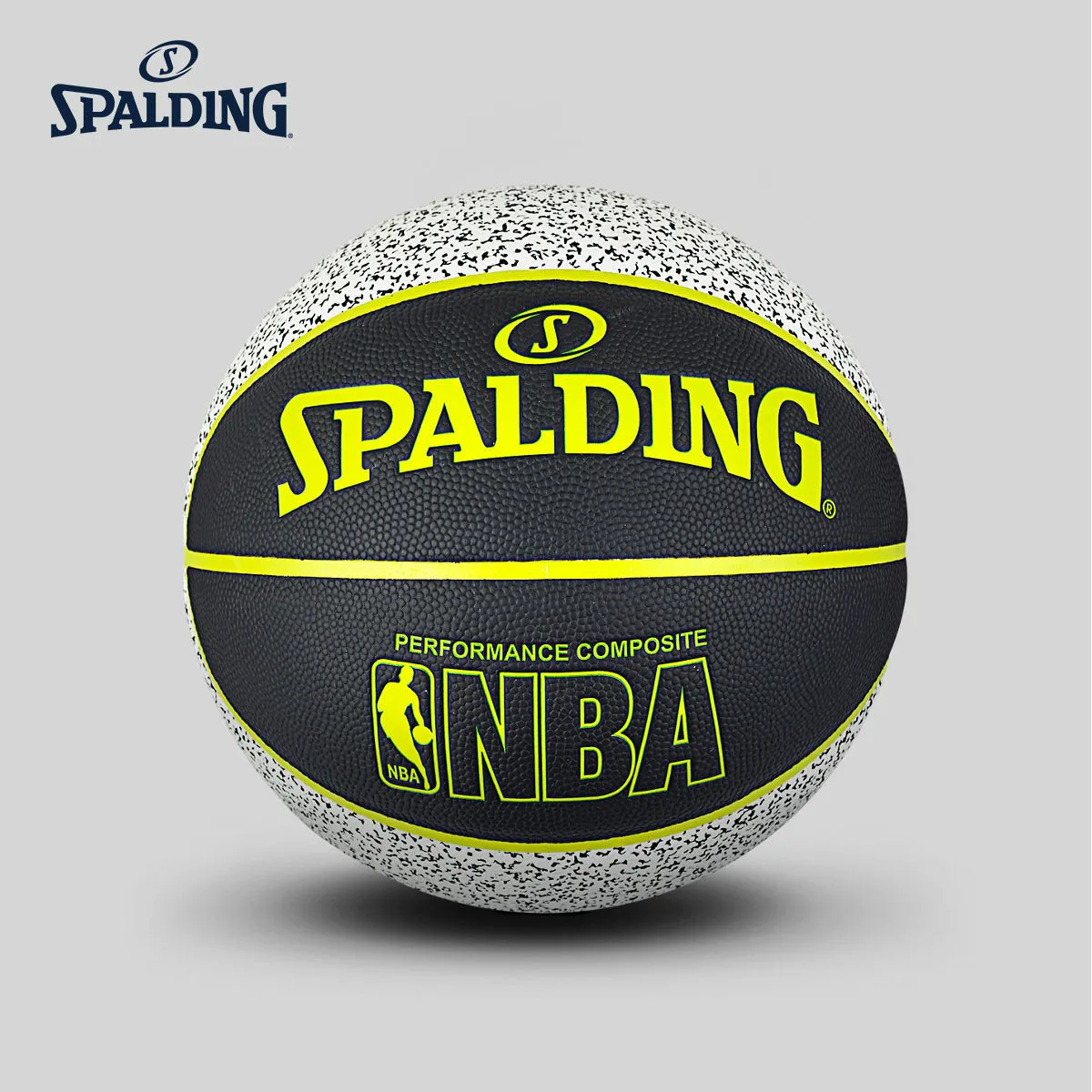 

Original SPALDING STATIC Series Black and White Snow Design 7 #PU Men's Basketball 76-154Y