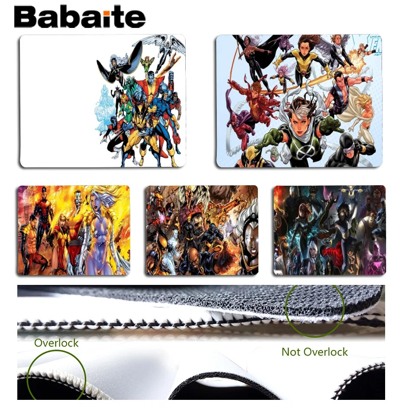 Babaite X-Men индивидуальные коврики для мыши компьютерный Аниме Коврик и ноутбука
