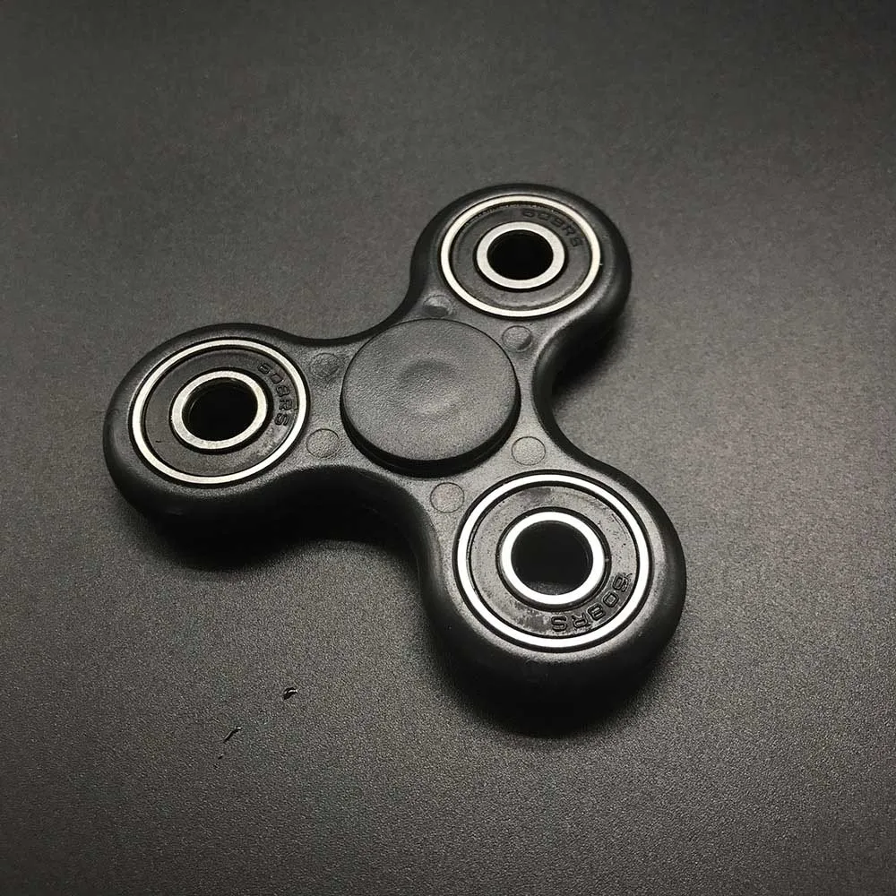 Стальные Бусины фиджет Спиннер пластик Tri-Spinner EDC ручной Спиннер для аутизма и СДВГ долгое время анти-стресс Спиннер игрушки - Цвет: With retail box