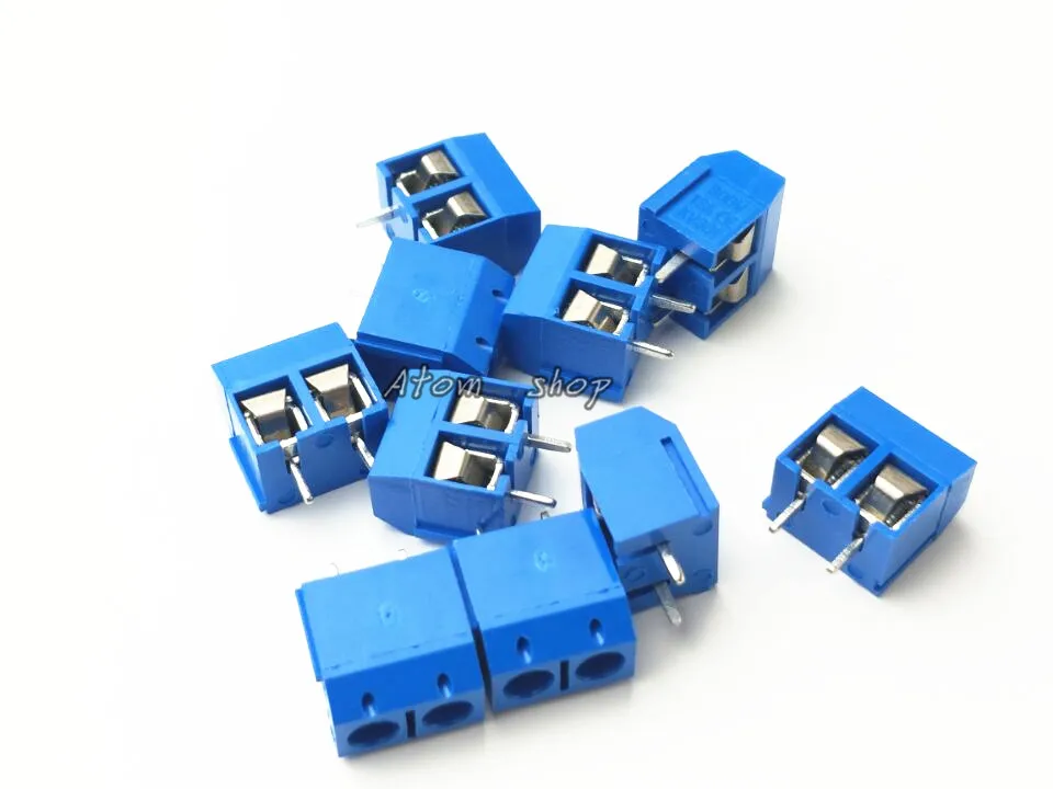 

20 PCS KF301-5.0-2P blue KF301-3P Pitch 5.0mm KF301-2P Straight Pin PCB 2 Pin 3 Pin Screw Terminal Block Connector