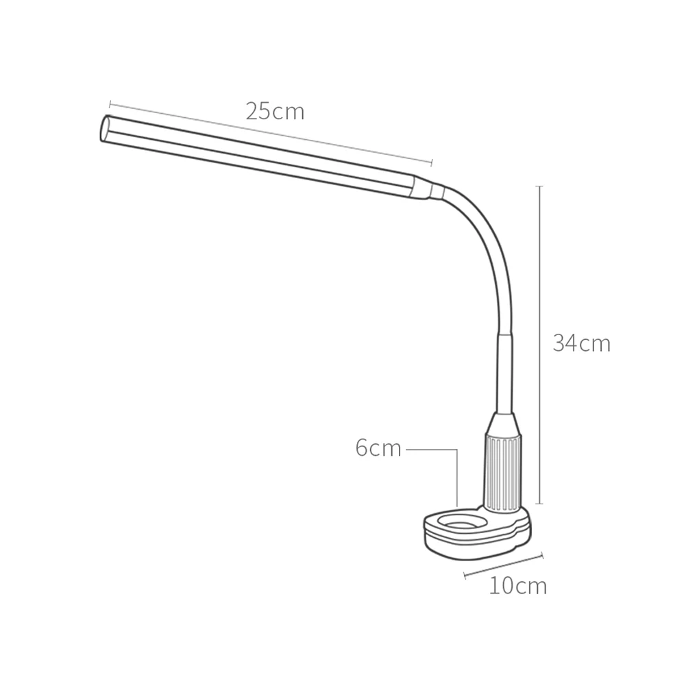 Прямая поставка, 5 Вт, настольная лампа с зажимом для защиты глаз, плавная Сенсорная лампа с затемнением, Гибкая Настольная лампа с питанием от USB