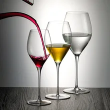 Бессвинцовый Кристалл ручной работы красное вино бокал высокого класса дома 2 палочки бордовое вино бокал цветная коробка 900043