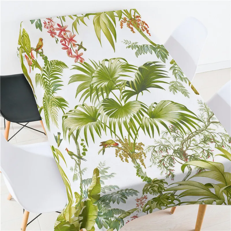 

Plant Jacquard printed flower tablecloth pattern checkered tablecloth Rectangular Round banquet Party hotel Decoration MA17
