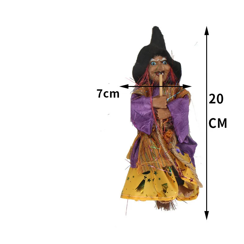 Hanging Horror Witch Figurine Halloween Decoration Pendant Ornaments for Party Garden Holiday Lawn Patio Decor PAT88 (5)