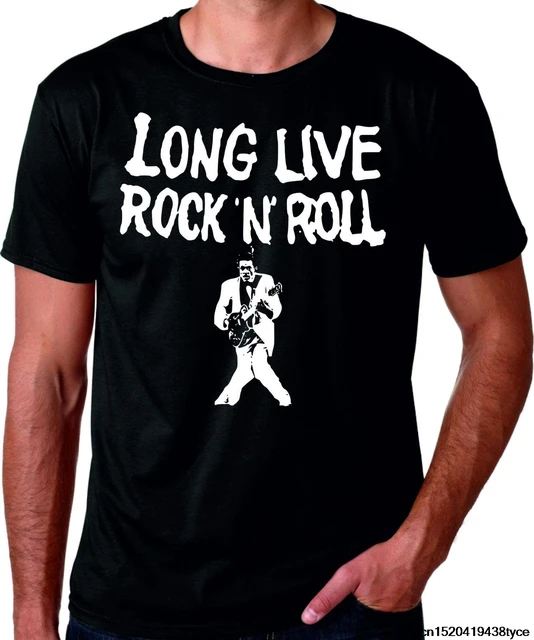 gildan 2017 newest fashion mens crew neck christmas long live rock chuck berry christmas