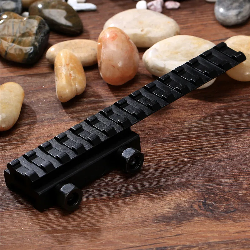 

Tactical Metal 20mm Picatinny Weaver Rail Scope Extension QD Long Riser Mount Base Adapter Converter For Hunting & Skirmish Play