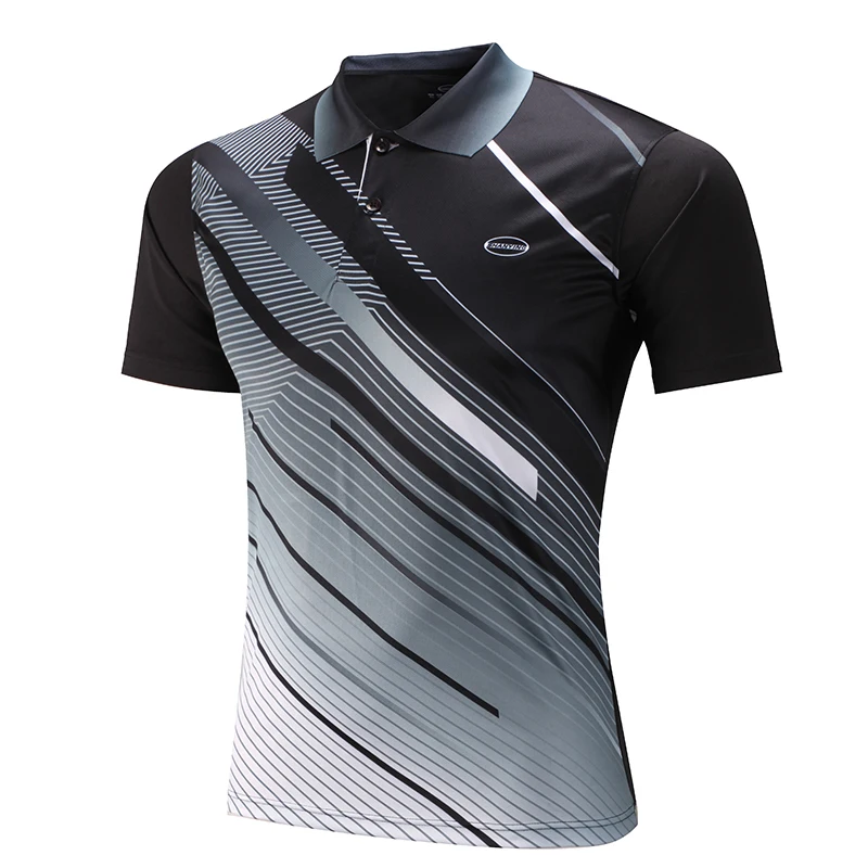 Men tennis shirts golf shirts sports series wicking