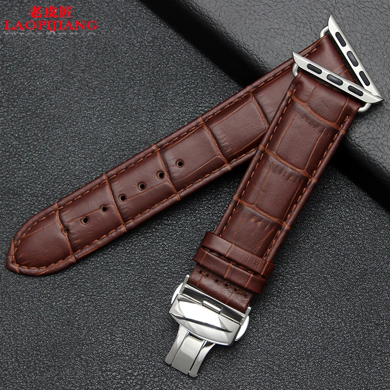 Laopijiang Small leather watch strap Apple watch apple 38/42mm ...