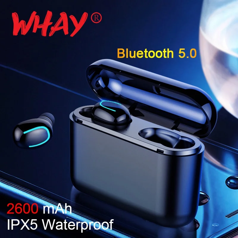 

Wireless Earphone Blutooth 5.0 TWS Earbuds Headphones with Mic Charging Box Sport Stereo Earphones for Phone Bluetooth Headset