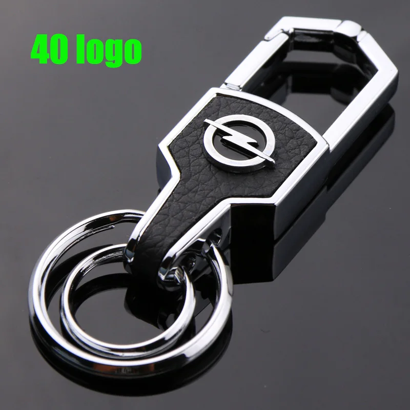 

3D Metal Leather Keyring Car Keychain Key Ring Chain for Opel Toyota Honda Mazda Peugeot Volvo Bmw Audi Mercedes Ford Buick kia