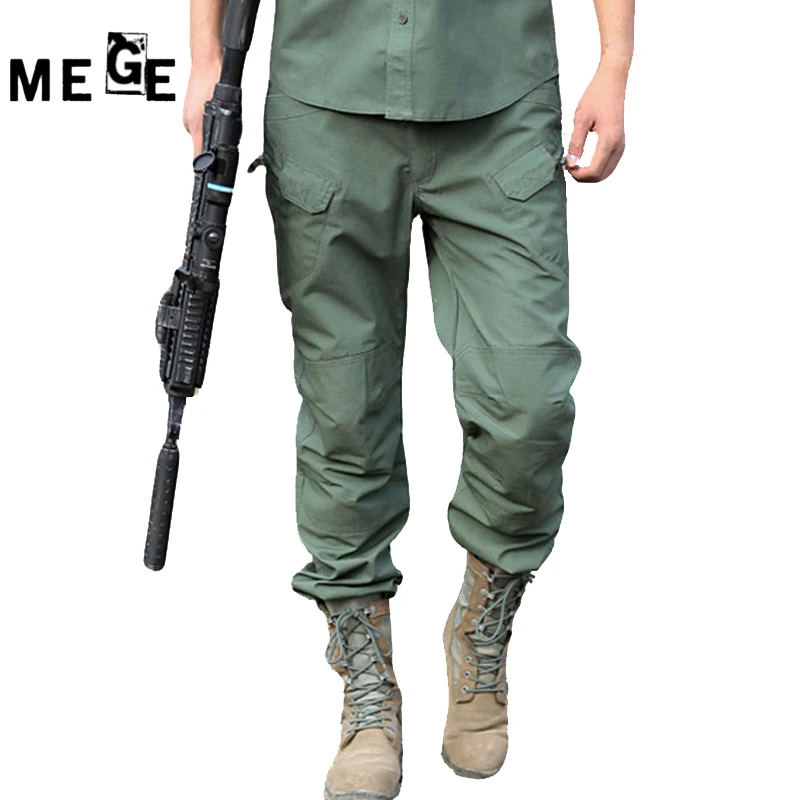 MEGE Brand Cargo Pants For Men, Outdoor Army Sports