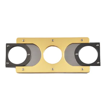 

FOCUS Stainless Steel Guillotine Double Blade Cigar Cutter Metal Gold Plated Clipper Port Cuban Cigar Cutter Knife Scissor