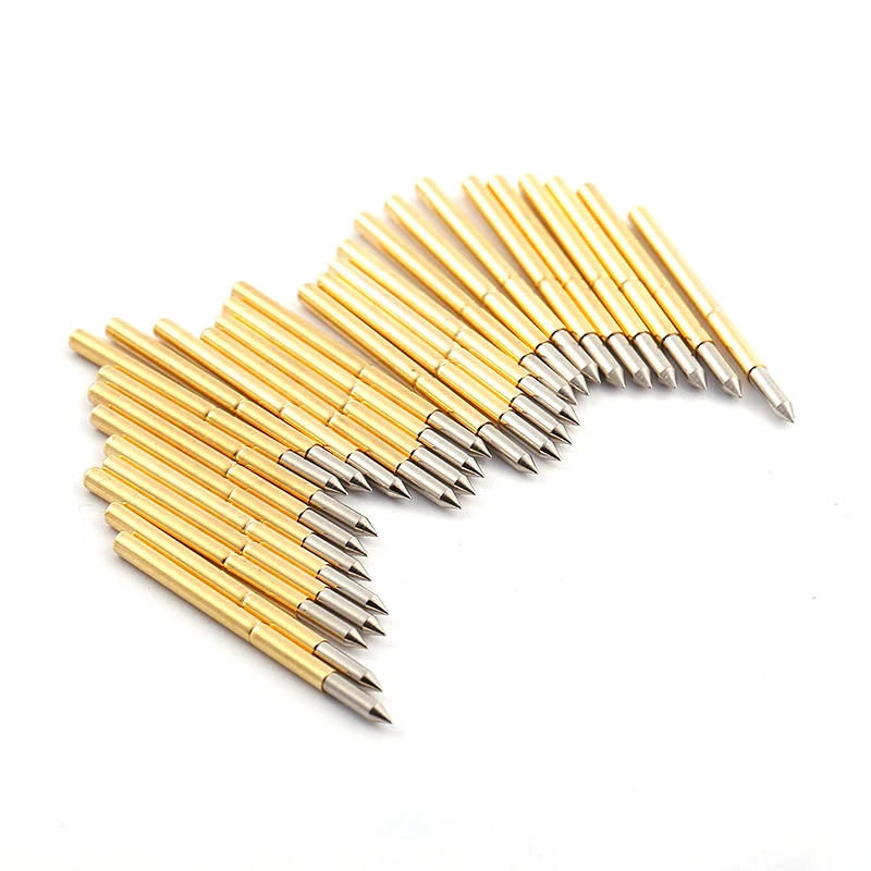 Straight upper tip P125-B1test needle test spring ejector 100 pieces/package integrated test probe tool accessories