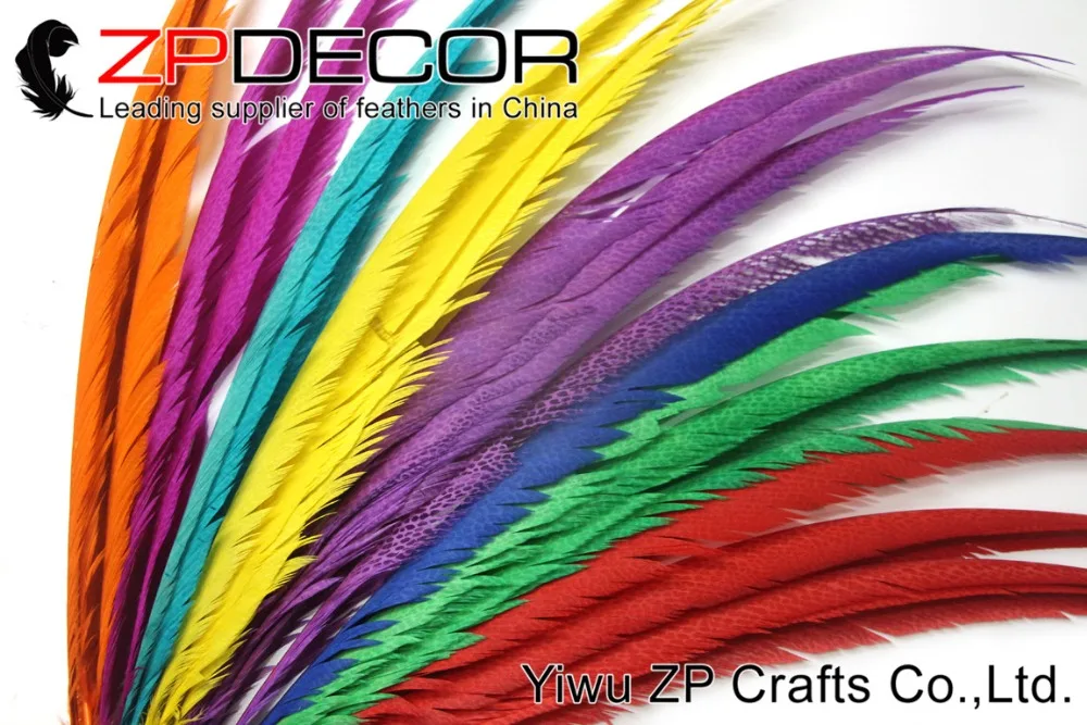 ZPDECOR 65 70 см (26 28 дюймов) 50 штук ручной выбор Отбеленное окрашенное длинное кольцо с