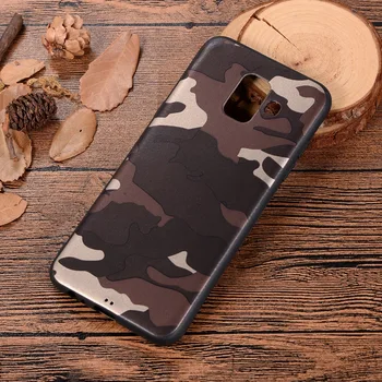 

50pcs/lot Army Camo Camouflage Silicone Back Phone Cover Case For Samsung A6 A8 A7 A9 2018 Plus Star Soft TPU Capa Funda Coque