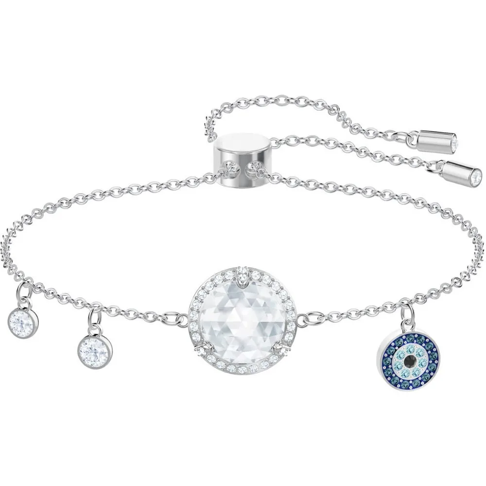

Fanier SWAColor Round Platinum Gold Bracelet Lucy Rodad Complete Diamond Eye Of The Devil Girlfriend Jewels Present From Female Birthday