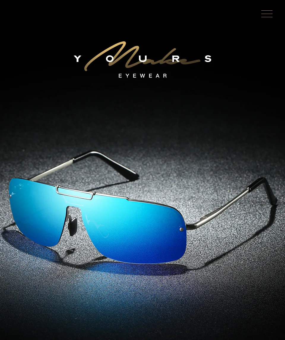 Новые мужские поляризованные солнцезащитные очки водителя вождения зеркало магния и алюминия ноги A542