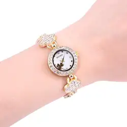 Высококачественные модные женские часы в стиле ретро, трендовые кварцевые часы, женские браслет, простые наручные часы, маленький