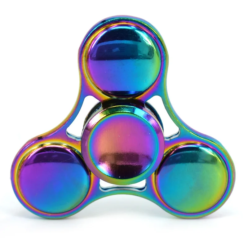 Nova cor triangular fidget spinner três folhas liga legal dedos entre o giroscópio giroscópio de descompressão mater spinner spinners