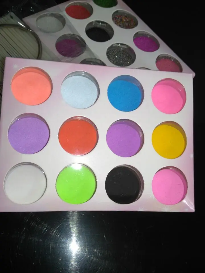 

12 COLORS / LOT***NAIL ACRYLIC POWDER ART DUST UV GEL DESIGN 3D TIPS DECORATION MANICURE NAIL ART***