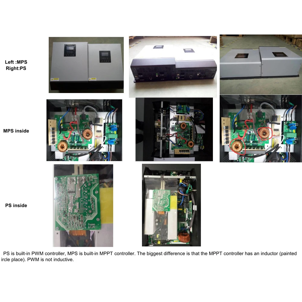 MPPT 24V MPS-3K 3KW Onduleur hybride 2400W contr/ôleur hors r/éseau Onduleur solaire photovolta/ïque Onduleur solaire photovolta/ïque 25A