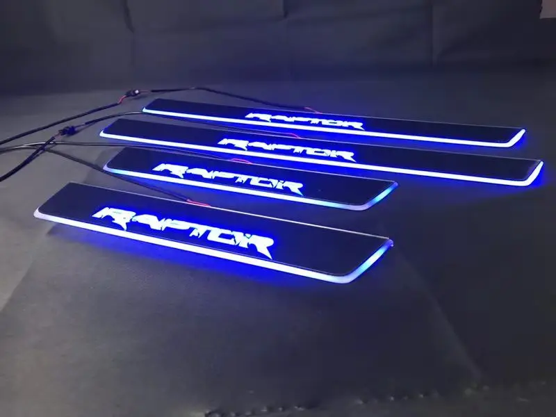 EOsuns Led перемещение светильник потертости педаль для ford raptor содержит динамичные