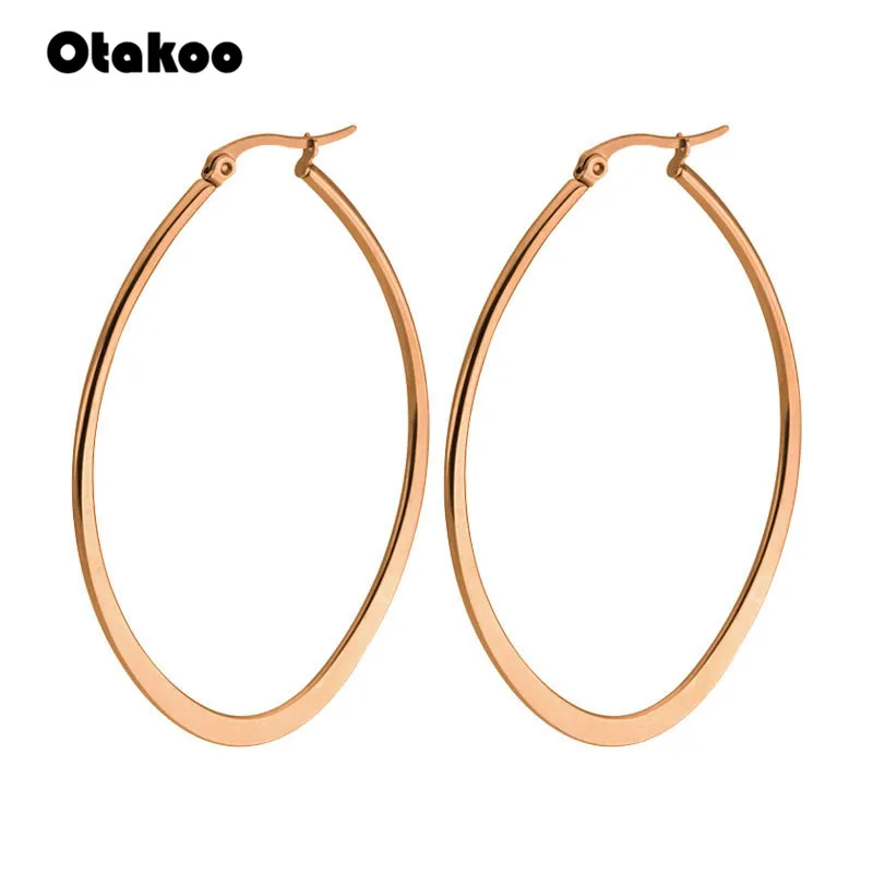 Otakoo 4 farbe 316L edelstahl schmuck frauen ohrringe Gold farbe mode schmuck ohr ring freies verschiffen Eigenschaften