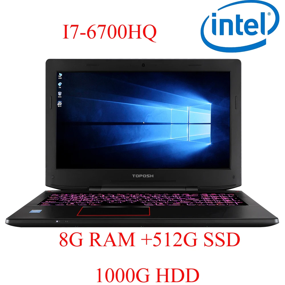 

P6-09 8G DDR4 RAM 512G SSD 1000G HDD i7 6700HQ AMD Radeon RX560 NVIDIA GeForce GTX 1060 4GB 15.6" gaming laptop