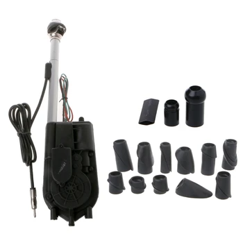 

12V Universal Waterproof Car Auto AM FM Radio SUV Electric Power Adjustable Cable Length Automatic Antenna Aerial New