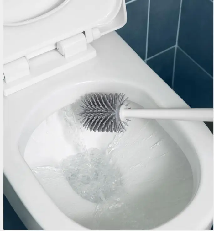 escova de vaso sanitário e suporte de