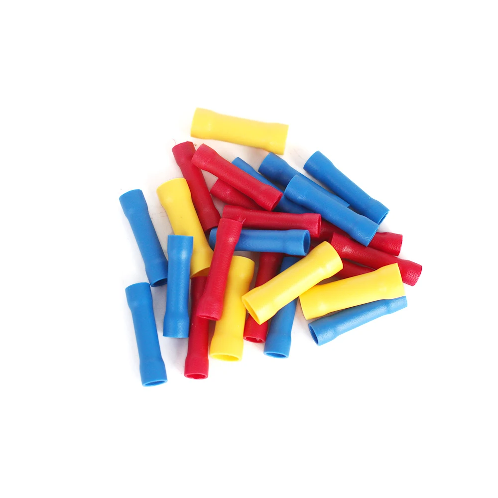 

(BV1.25 BV2.5 BV5.5 SET)Full Insulating Wire Connector,Cable Wire Splice Terminals,Joiner Crimp Electrical Fully Insulation BV