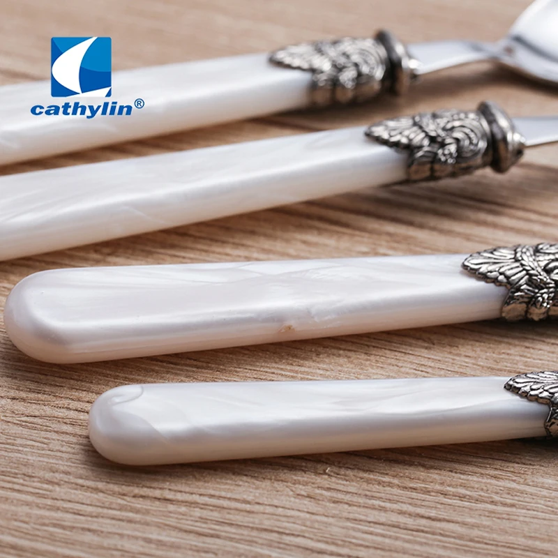 Столовые приборы CATHYLIN из 20 предметов акриловая ручка нож нержавеющей стали