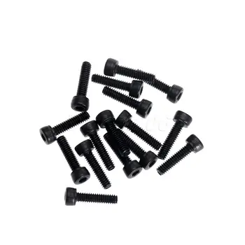 

100x/Set Black M2x8mm Stainless Steel Thread 2mm Hex Socket Cup Half Round Pan Head Cap Metal Screws Home Machine Screws Bolts