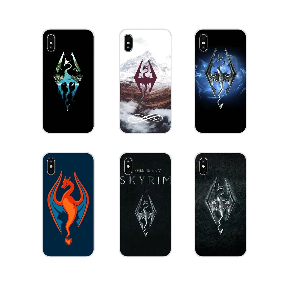 Аксессуары для телефона Чехлы Huawei Mate Honor 4C 5C 5X 6X 7 7A 7C 8 9 10 8C 8X 20 Lite Pro Skyrim логотип