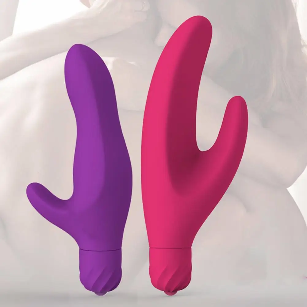 Женские мягкие G Spot фаллоимитатор с клиторальной стимуляцией вибратор для мастурбации оргазм Вибрирующая секс игрушка Размер: 12 см x 5 см x 2,8