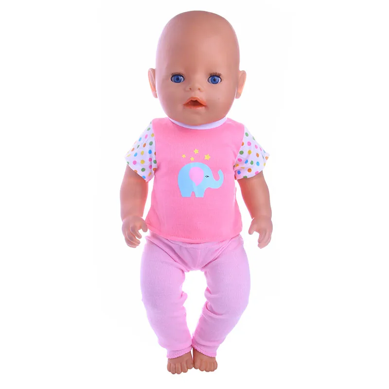 

Cute Blue Elephant 2pcs clothes Accessories Fit 43cm Doll & 18inch Doll Clothes Children Gift