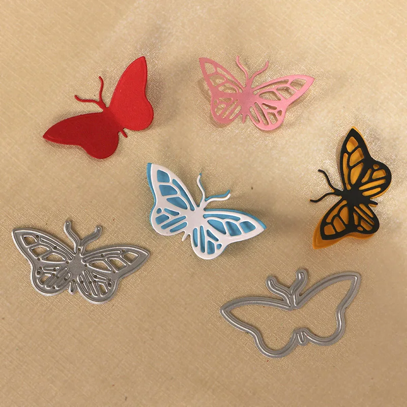 

DUOFEN METAL CUTTING DIES 010276 2pcs small butterflies set embossing stencil DIY Scrapbook Paper Album 2019 new