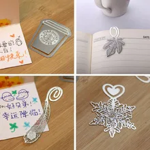 Cute Lovely Metal Gold Silver Snowflake Bookmark Paper Clip for book Creative Gift Korea Stationery Free shipping 437