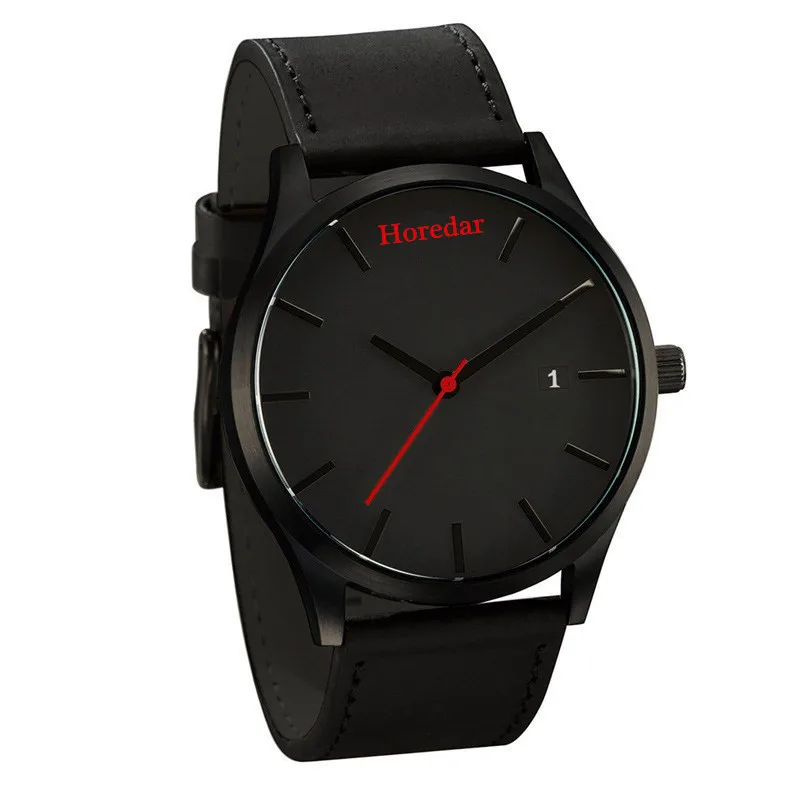 

Man Watch 2018 Top Luxury Brand Simple Male Quartz Wristwatches Leather Casual Business Calendar Man Clock Relogio Masculino New