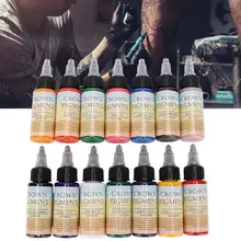 30 мл/бутылка 14 цветов профессиональные тату макияж чернила татуировки пигмент боди-арт чернильные татуировки пигмент татуировки чернила