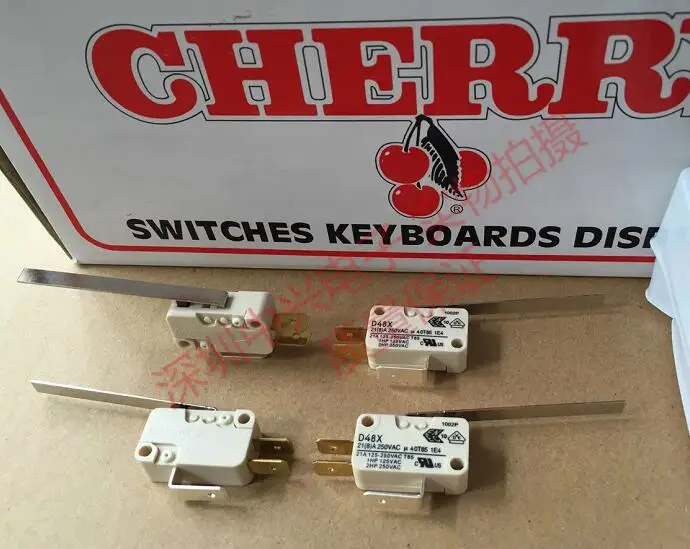Lote 21a250v Cereja Grande Interruptor Micro 21a 250v 55 Milímetros Punho 2 Pçs – D48x