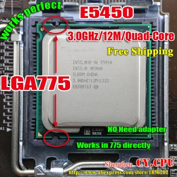 INTEL XEON E5450 3.0GHz/12M/1333Mhz/CPU equal to LGA775 Core 2 Quad Q9650 CPU,works on LGA775 mainboard no need adapter