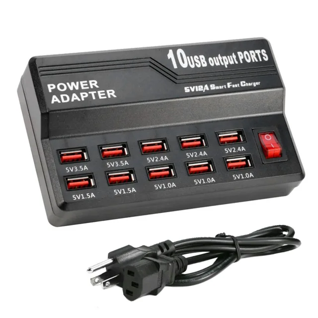 Best Price Practical 10 Port USB Charger Travel Wall Charger Adapter For Smart Phone Tablet Notebook Camera Portable EU US Plug Best Price Practical 10 Port USB Charger Travel Wall Charger Adapter For Smart Phone Tablet Notebook Camera Portable EU US Plug