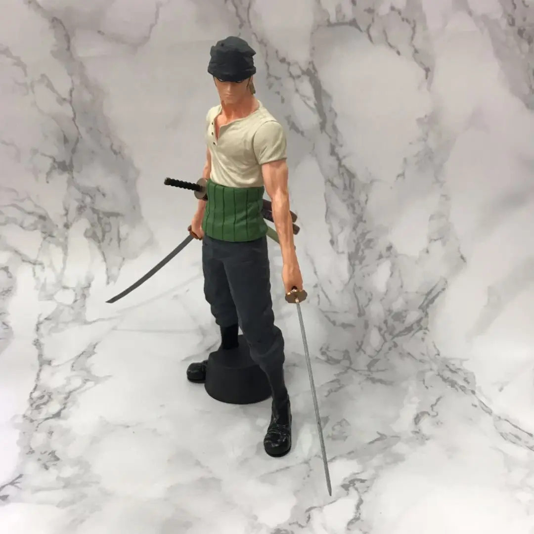 Аниме 1/6 Масштаб Окрашенные рисунок one piece Боевая версия. Roronoa Zoro экшен-фигурка из ПВХ игрушка Brinquedos 26 см