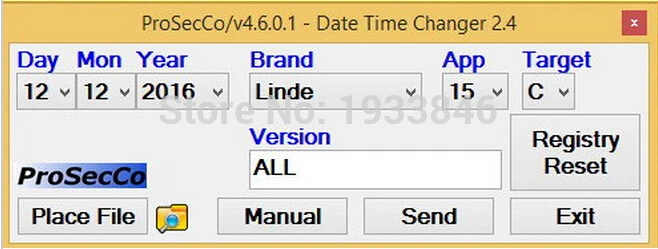New Linde/Jungheinrich/Still/Liebherr/Widos/Valtra/Clark - Date and Time Changer Prosecco 2.4 unlock 2016 |