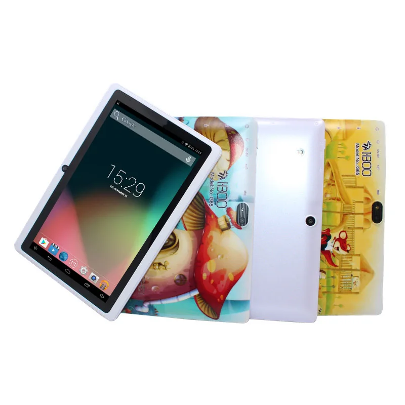 

Q88 1+8 7 inch 1GB +8GB Allwinner A33 Android 4.4 7 inch quad core sensor white tablet pc Dual Camera WIFI 1024 x 600 2800mAh